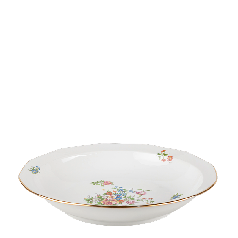 Plat creux Vintage fleuri