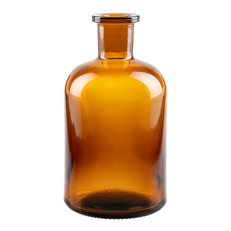 Pot à pharmacie vintage verre brun petit format