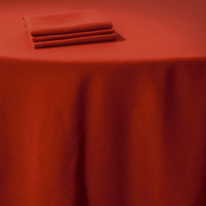 Nappe Lin rouge 290 x 400 cm