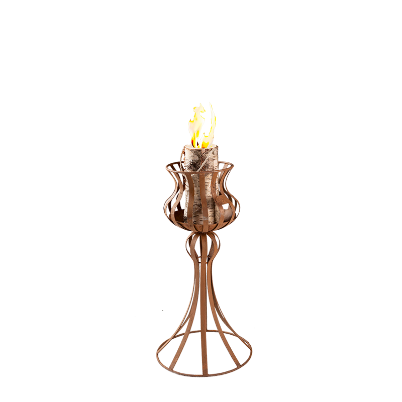 Windlicht buiten smeedijzer H 60 cm