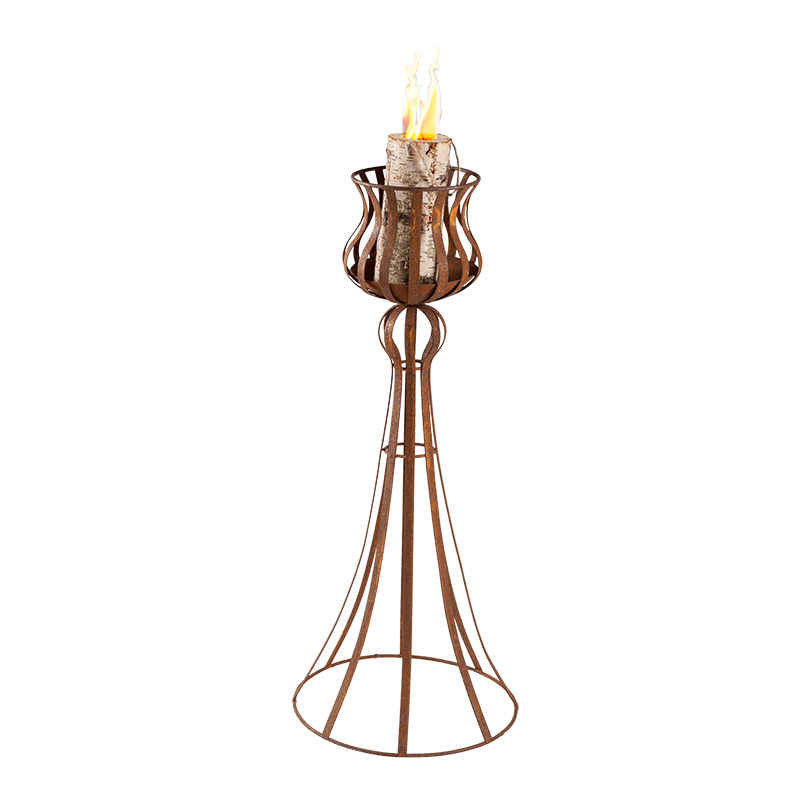 Windlicht buiten smeedijzer H 90 cm