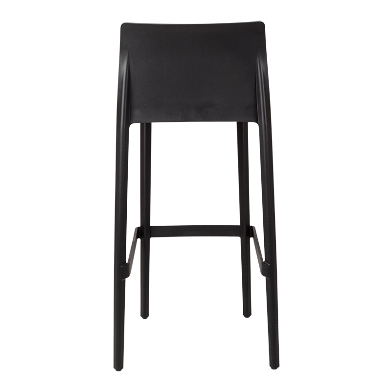 Hoge stoel Sila zwart H 100 cm