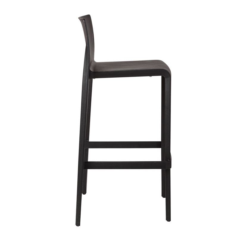 Hoge stoel Sila zwart H 100 cm