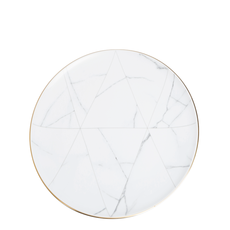 Assiette plate Marbre Filet Or Ø 28 cm