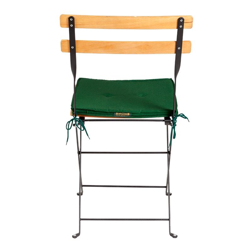 Chaise Trocadéro Wood avec galette verte