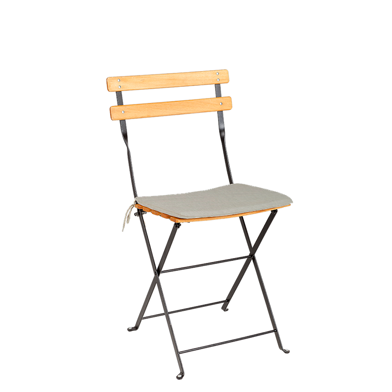 Chaise Trocadéro Wood avec galette ficelle
