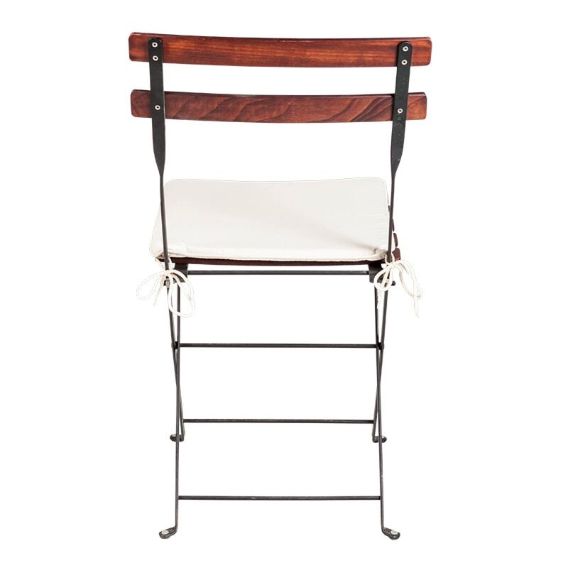 Chaise Simplex Acajou avec galette écrue