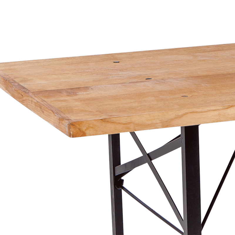 Wood-tafel rechthoekig 90 x 220 cm H 77 cm