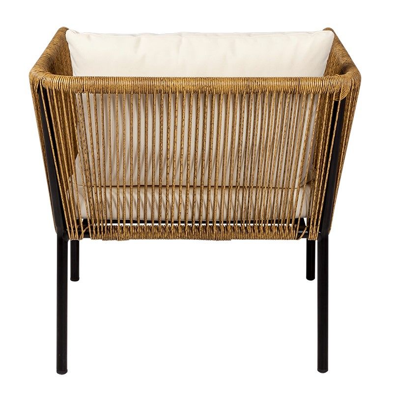 Zetel Rotin Terrasse 70 x 68 cm H 70 cm
