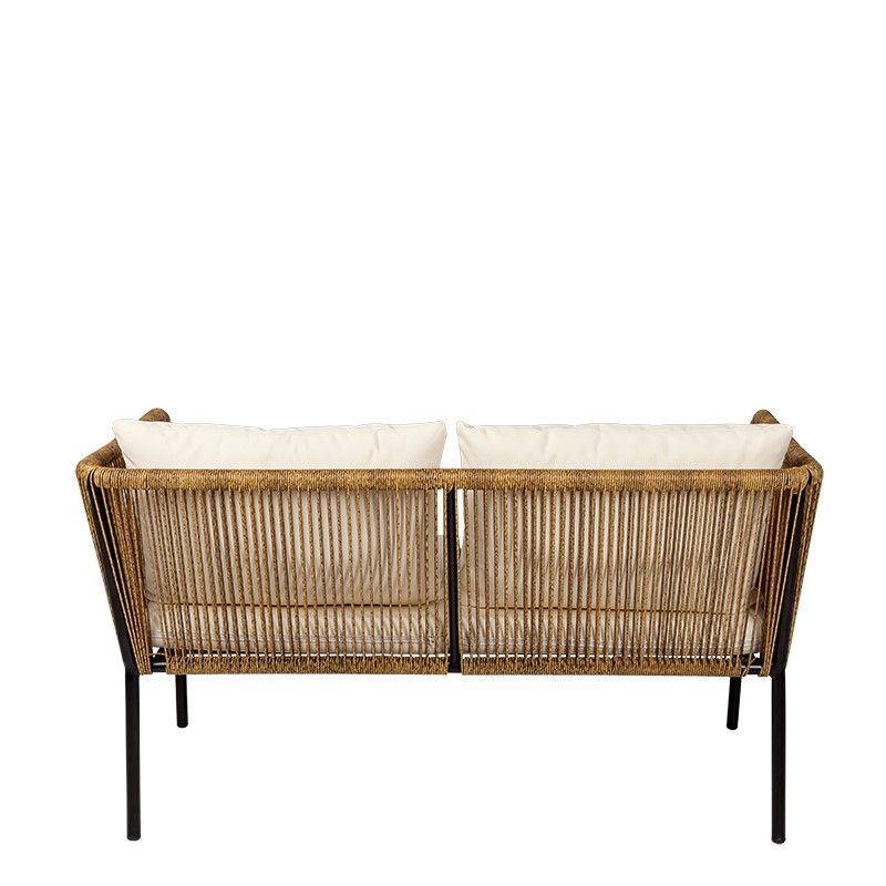 Canapé rotin Terrasse 68 x 126 cm H 70 cm