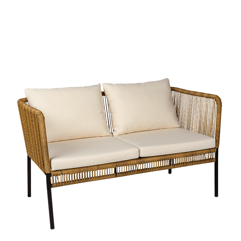 Canapé rotin Terrasse 68 x 126 cm H 70 cm