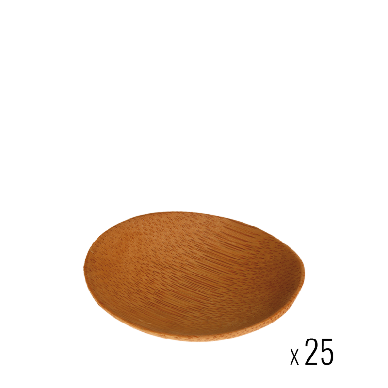 Lot de 25 ronds bambou Ø 6 cm