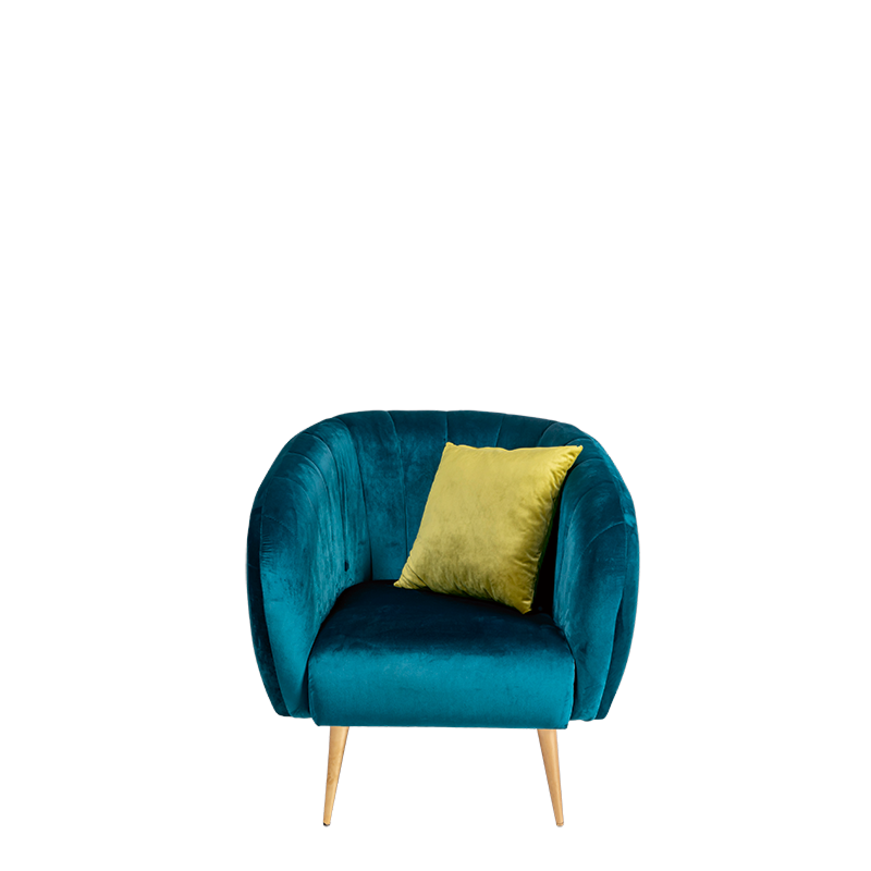 Coussin Juliette vert 40 x 40 cm