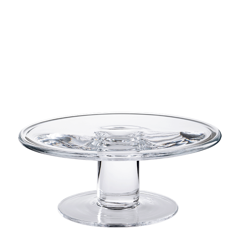 Présentoir en verre sur pied Ø 24 cm H 10 cm