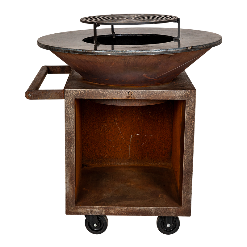 Barbecue Corten Ø 95 cm H 115 cm
