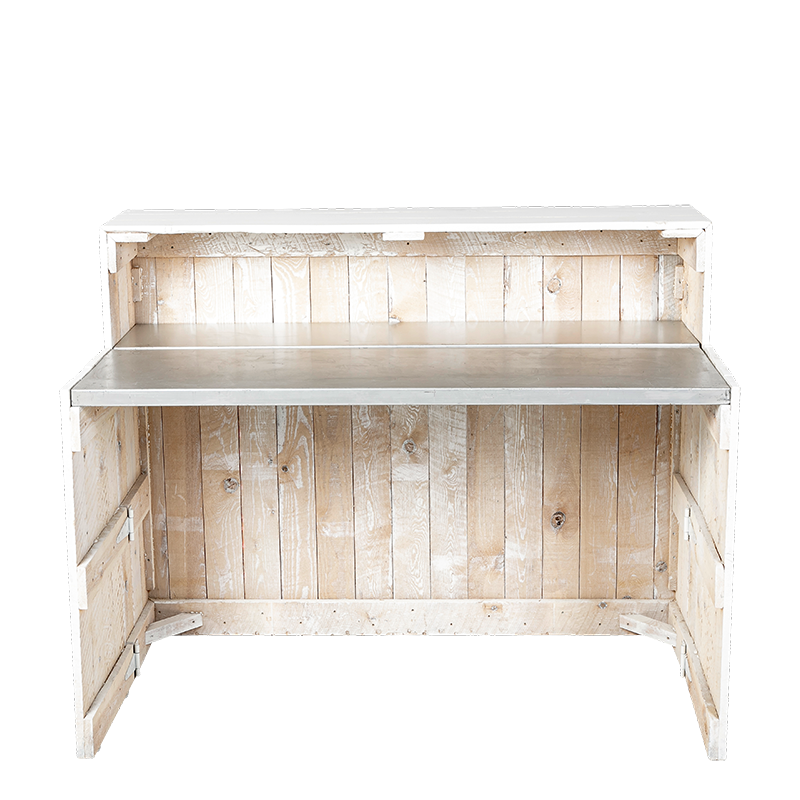 Bar opklapbaar natura white 150 x 70 cm H 120 cm