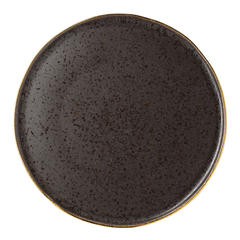 Assiette plate Volcan doré Ø 27,5 cm