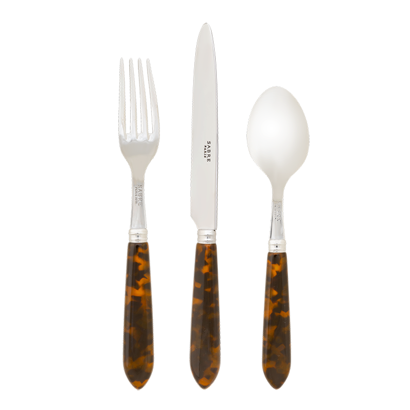 Fourchette de table Ambre brun