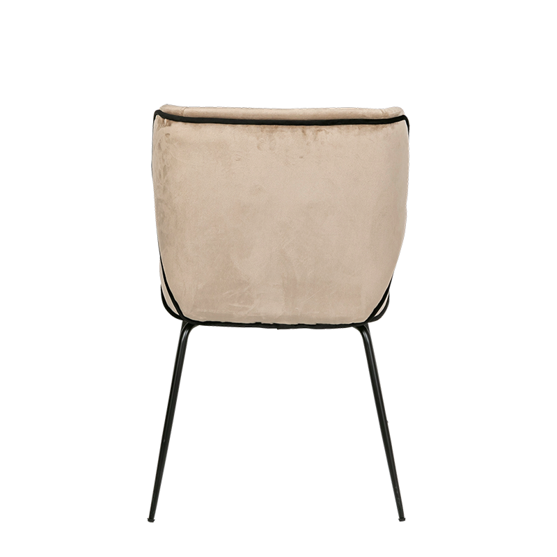 Chaise Dandy velours taupe