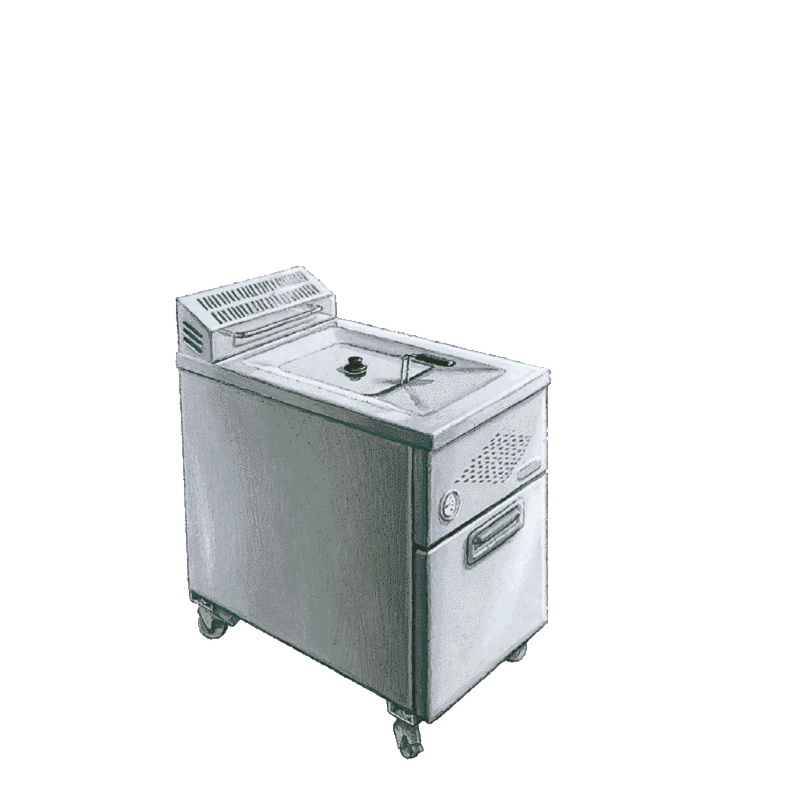 Friteuse op gas 1x15L