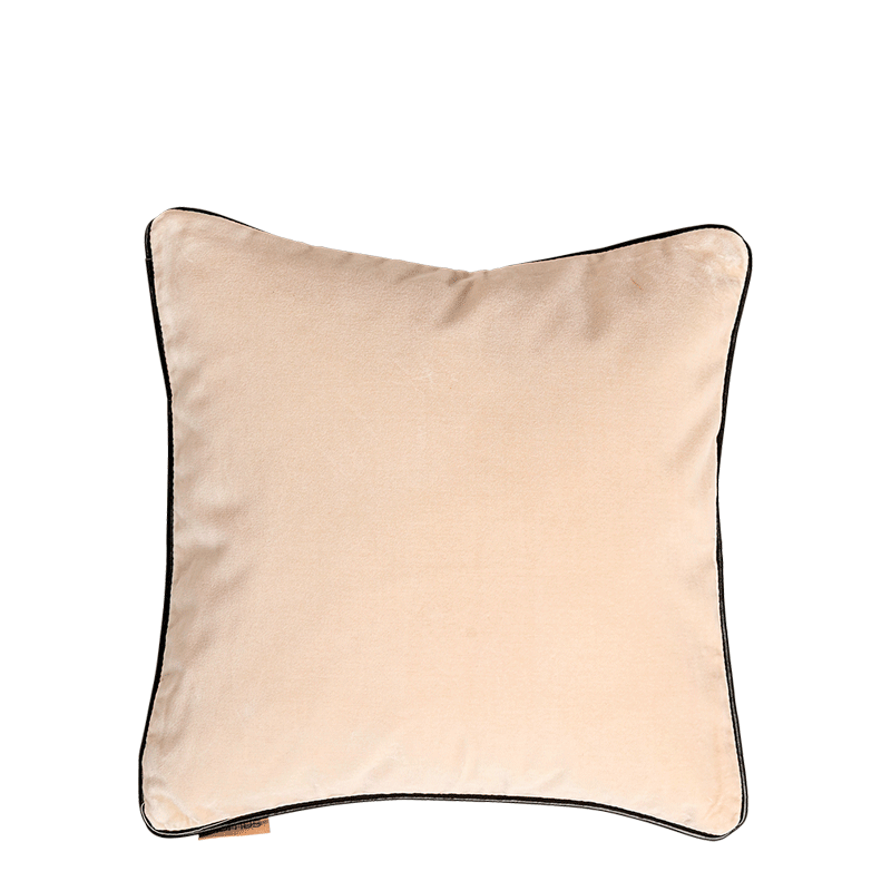 Kussen Velvet crèmekleurig 40 x 40 cm