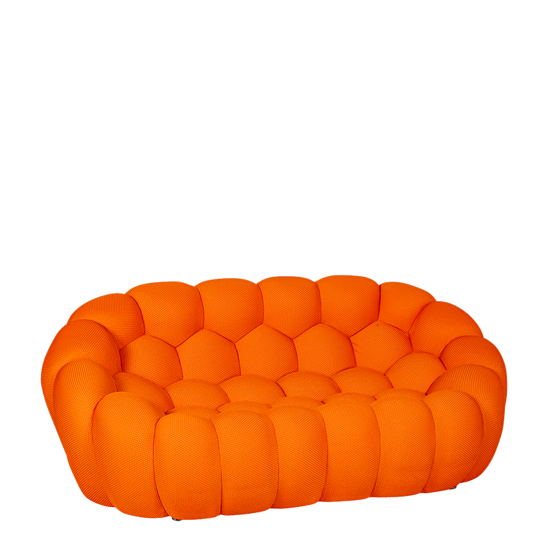 Sofa Bubbly oranje 115 x 195 cm H 78 cm