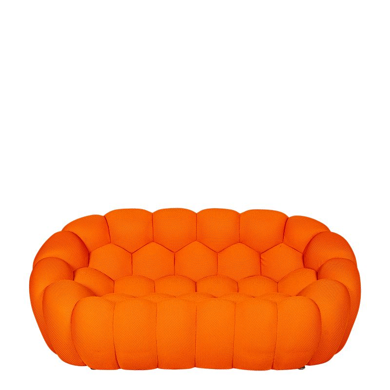 Sofa Bubbly oranje 115 x 195 cm H 78 cm