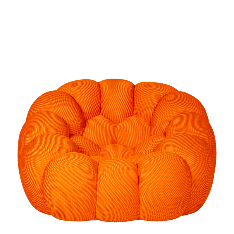 Zetel Bubbly oranje 115 x 118 cm H 78 cm