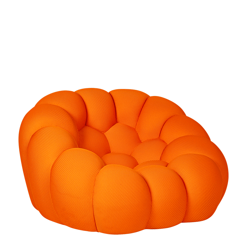 Zetel Bubbly oranje 115 x 118 cm H 78 cm
