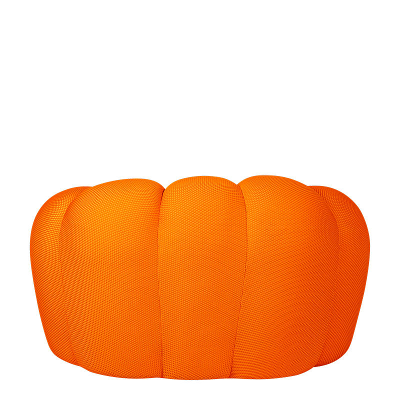 Zetel Bubbly oranje 115 x 118 cm H 78 cm