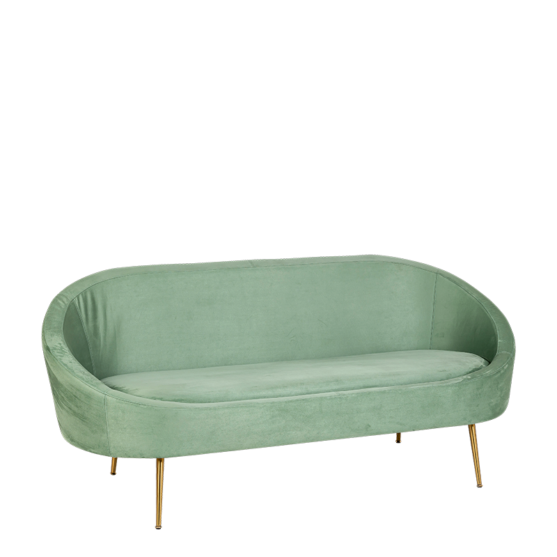 Sofa Sofia varengroen 83 x 190 cm H 76 cm