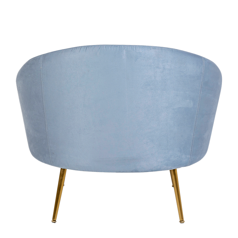 Zetel Sofia blauw 92 x 82 cm H 78 cm