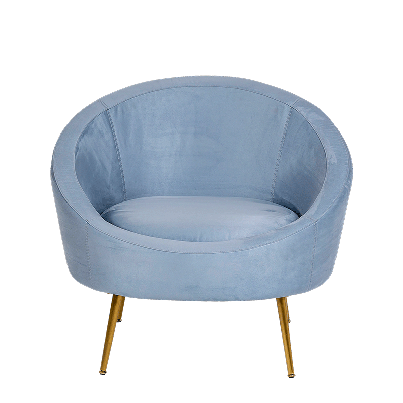 Zetel Sofia blauw 92 x 82 cm H 78 cm