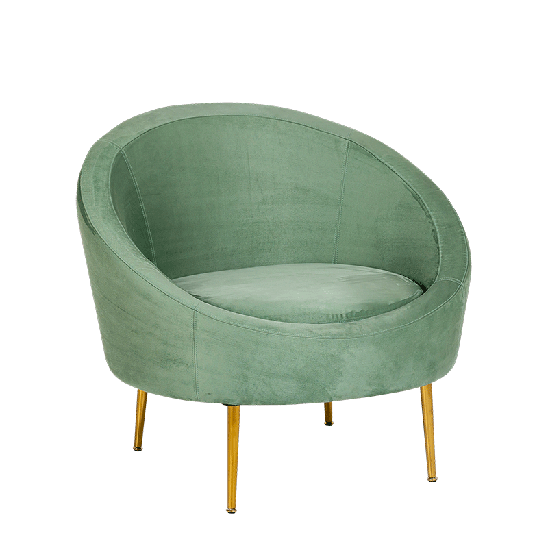 Zetel Sofia groen 92x82 cm Alt. 78cm