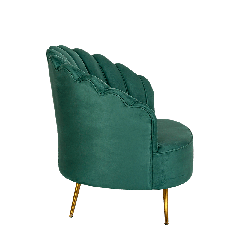 Zetel Schelp groen 81 x 95 cm H 87 cm