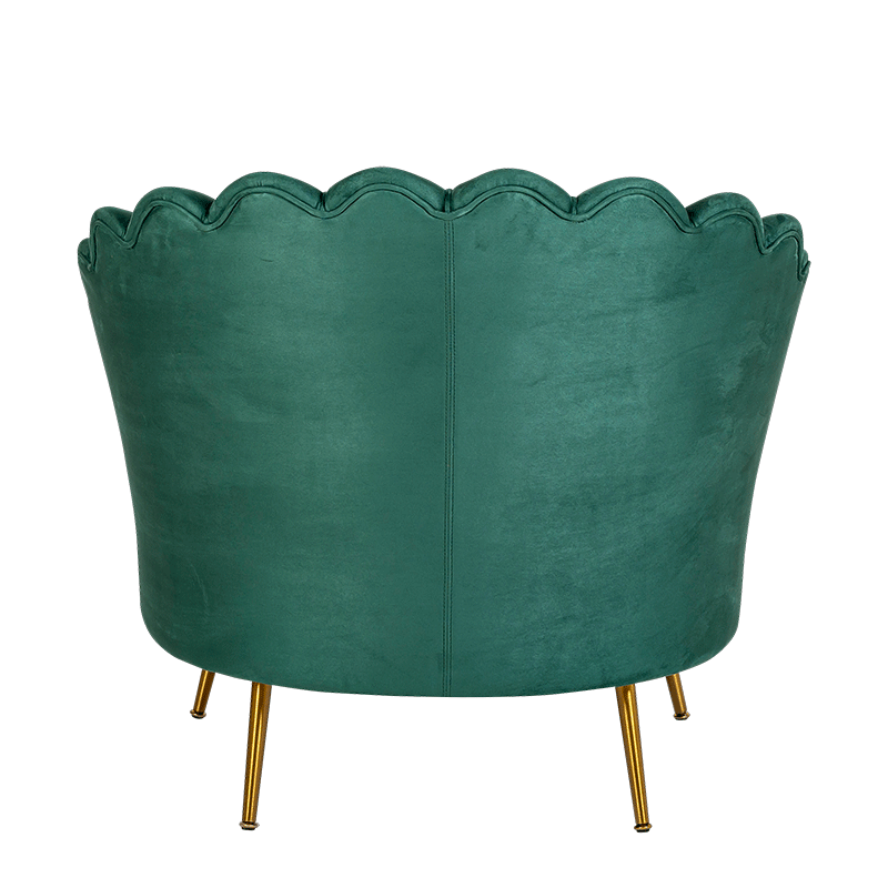 Zetel Schelp groen 81 x 95 cm H 87 cm