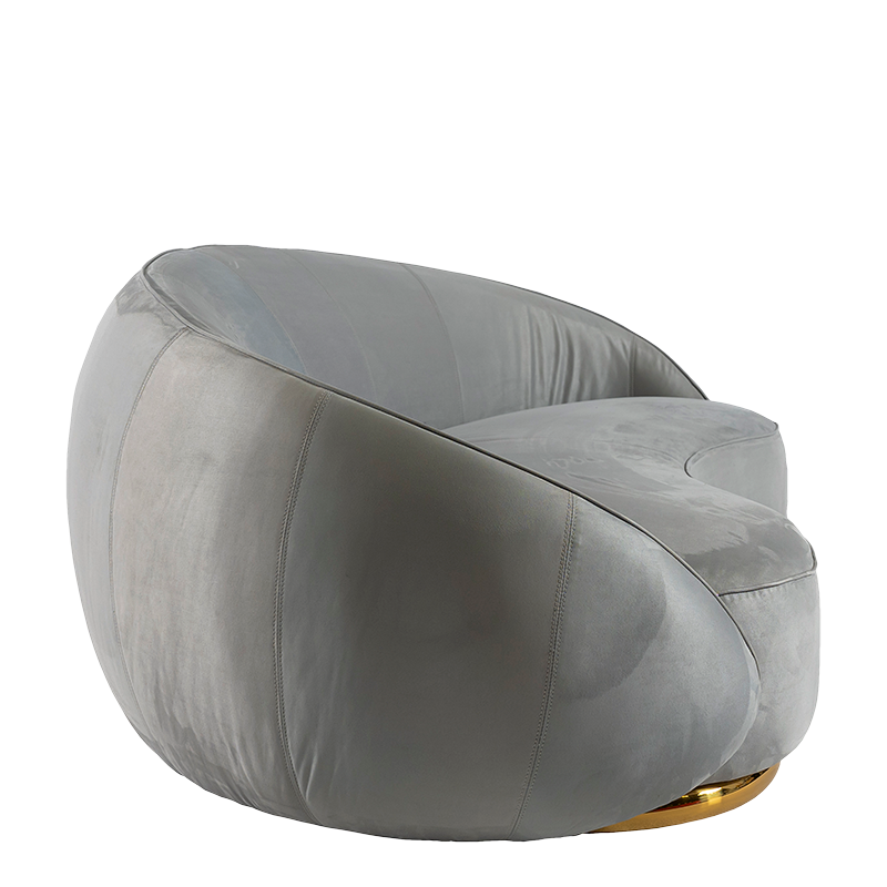 Sofa Lorenza grijs 110 x 190 cm H 80 cm