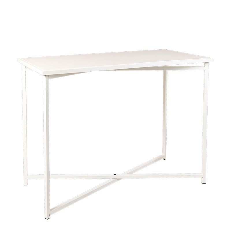Mange-debout croisé XL plateau blanc 150 x 70 cm H 110 cm