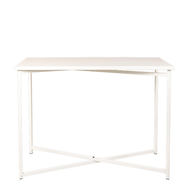 Mange-debout croisé XL plateau blanc 150 x 70 cm H 110 cm