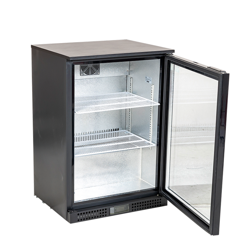 Koelkast met 1 glazen deur - 130 L