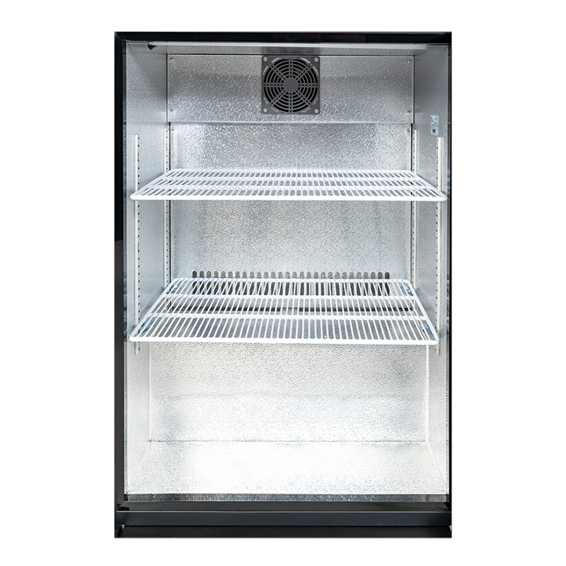 Koelkast met 1 glazen deur - 130 L