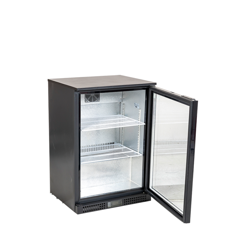 Koelkast met 1 glazen deur - 130 L