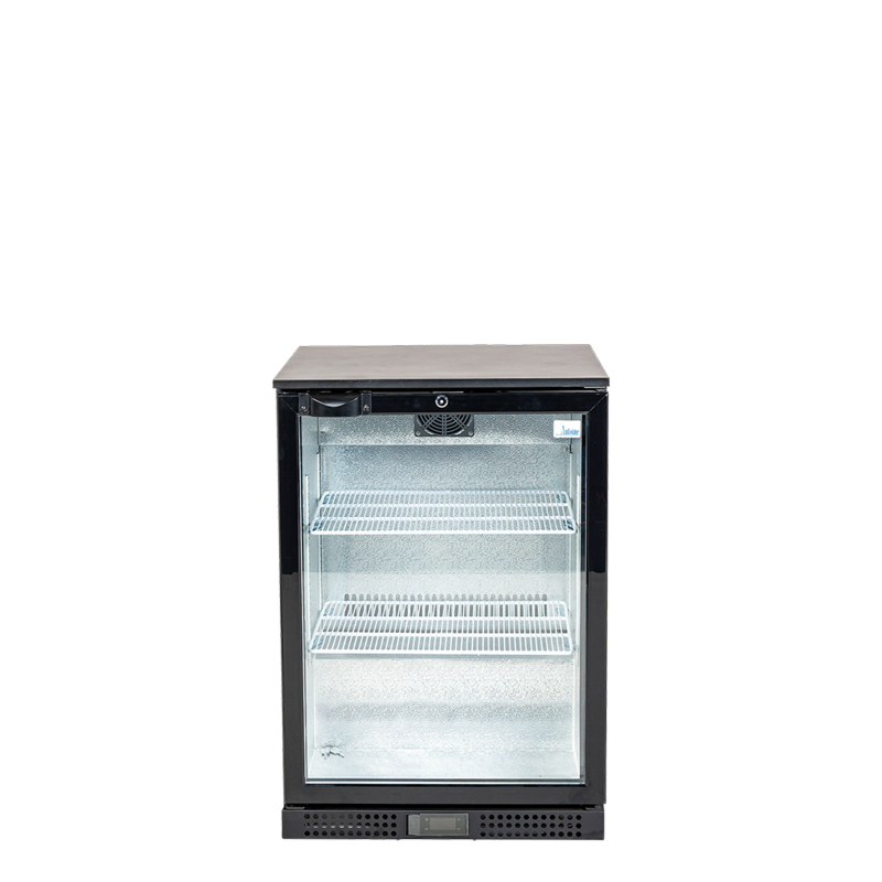 Koelkast met 1 glazen deur - 130 L