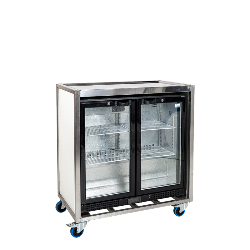 Réfrigérateur stand vitré 2 portes - 200 L