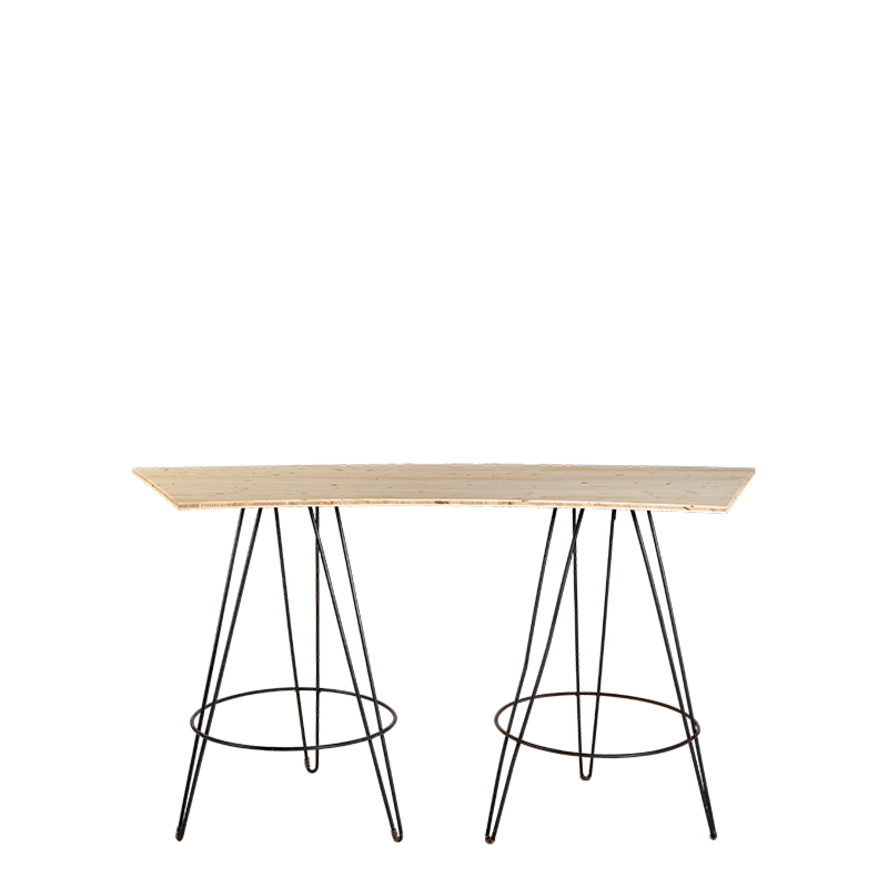 Table haute River 100 x 200 cm H 110 cm
