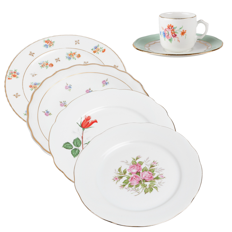 Assiettes Vintage fleurie