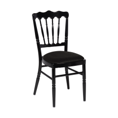 Chaise Napoléon noire en aluminium