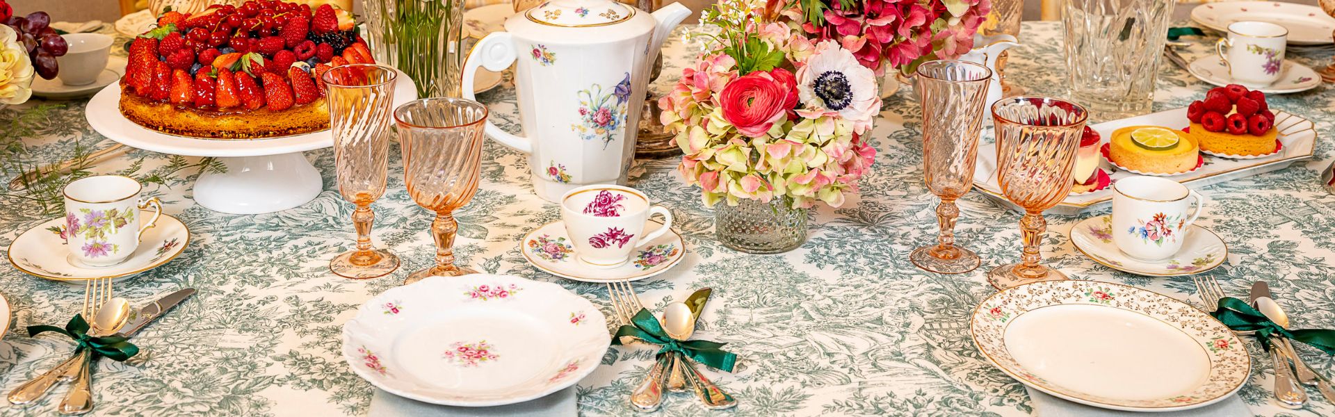 assiettes vintage